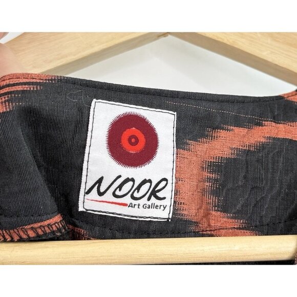 Noot Art Gallery Dark Gray & Red Art To Wear Vest Bohemian Artsy See Measure - Picture 4 of 9